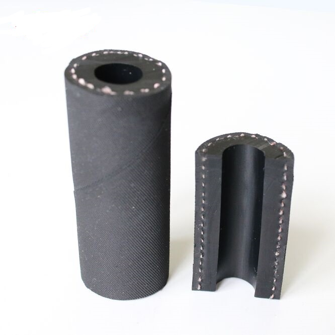 Coiled sandblasting hose with camlock coupling